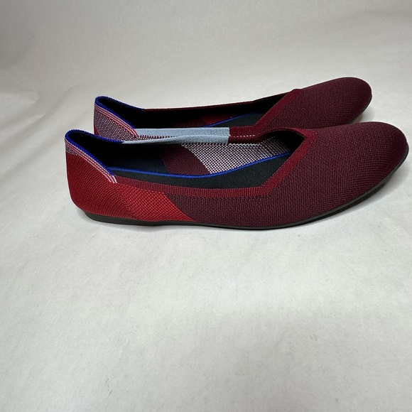 Rothy’s The Flat in Berry Colorblock Retired Limited Edition Size 10 - Picture 5 of 13